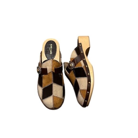 KATE-CATE Allegra Patch Suede Clog - Picture 9 of 11